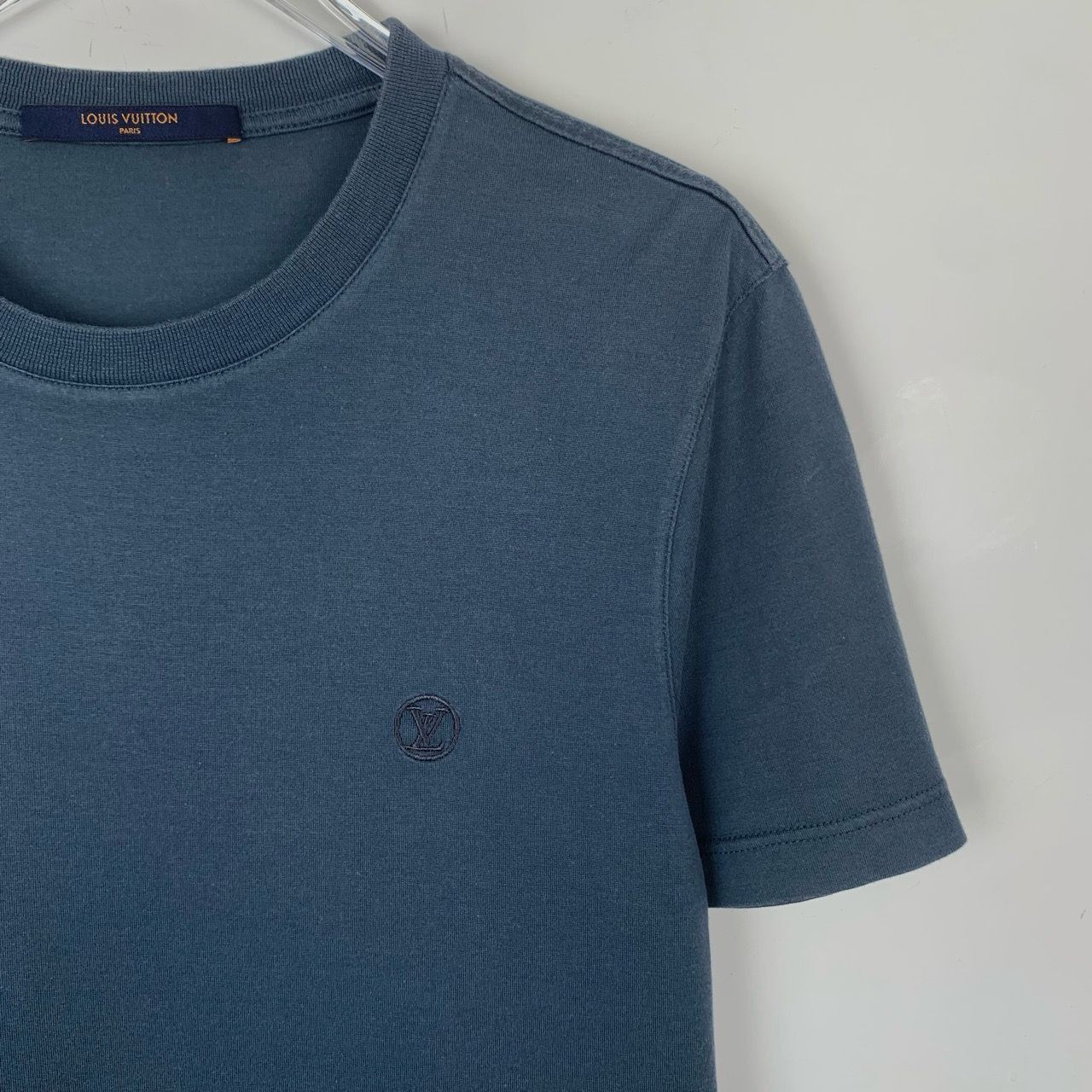 Louis Vuitton Louis Vuitton Logo Embroidered Round-Neck Blue Cotton Short- Size US XS / EU 42 / 0 - 7 Thumbnail