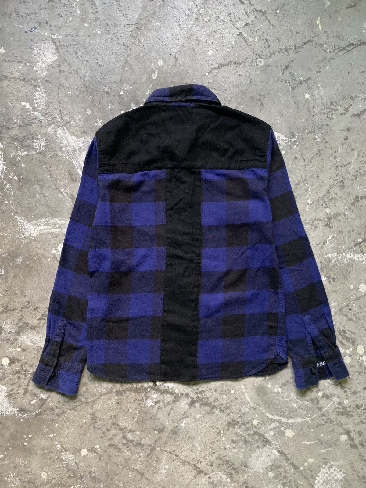 Number (N)ine Number Nine Blue Black Check Musical Flannel Shirt Size US L / EU 52-54 / 3 - 1 Thumbnail