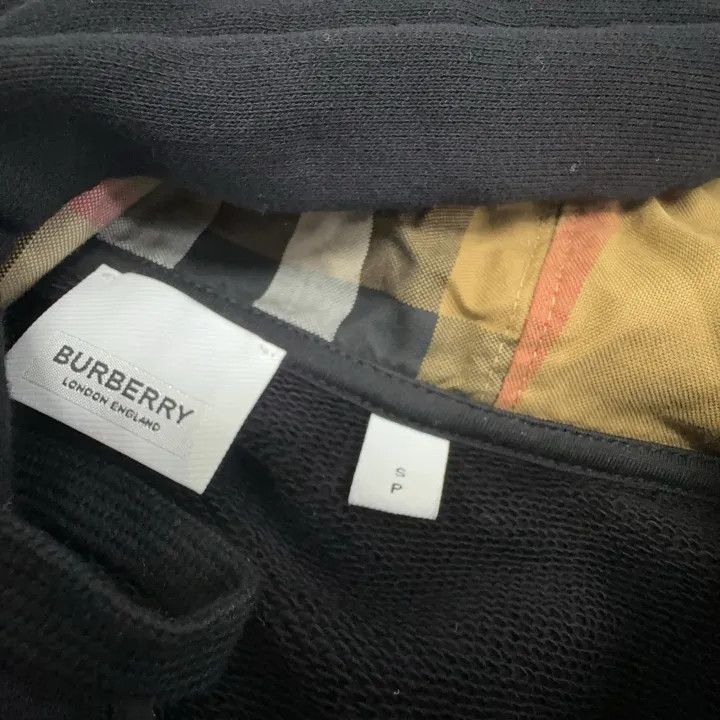 Burberry Burberry Burberry Black Logo Embroidered Hoodie for Men-25 Size US S / EU 44-46 / 1 - 4 Thumbnail