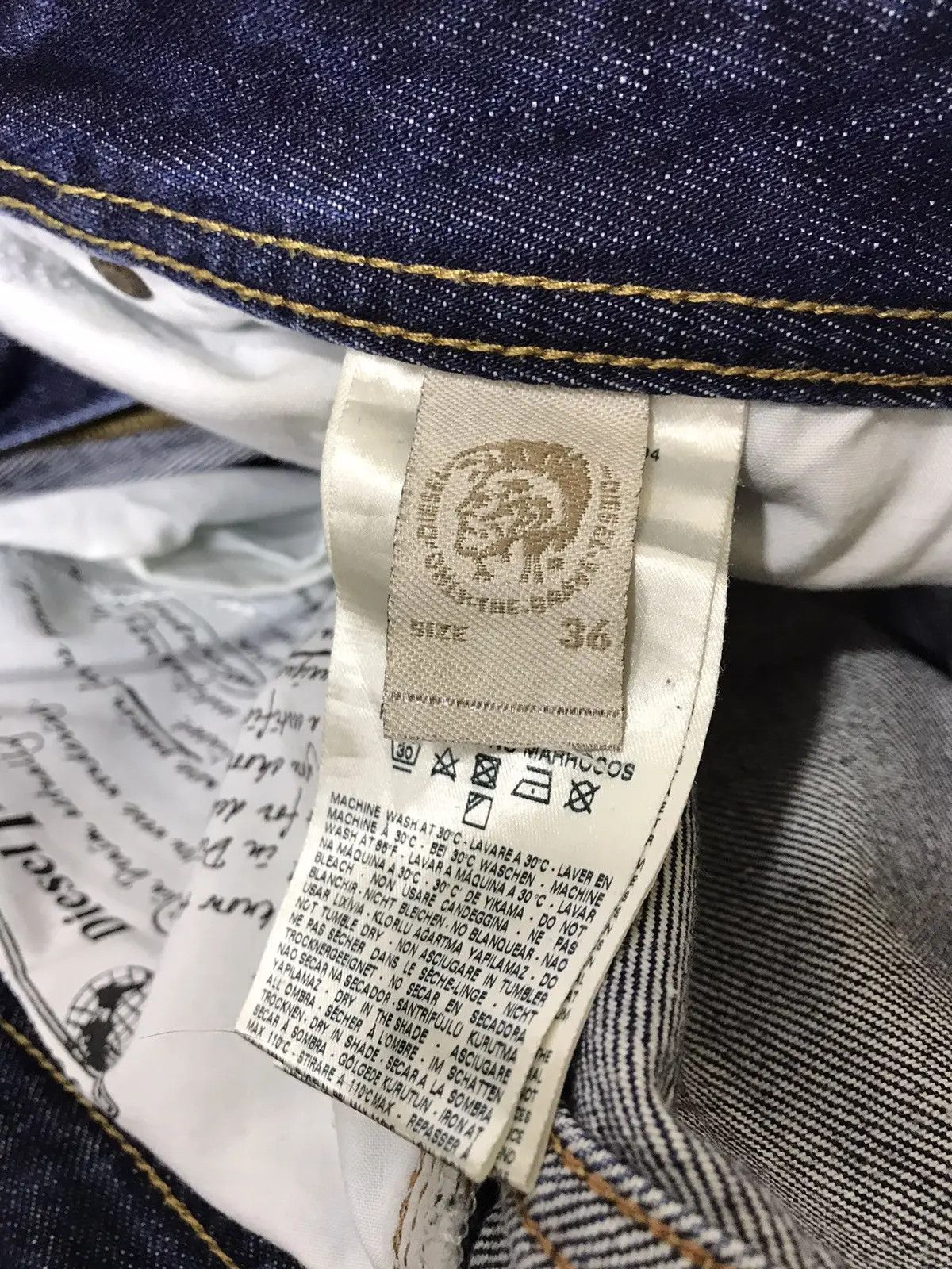 Designer × Diesel Diesel men’s denim jeans 36/32 Size US 36 / EU 52 - 7 Thumbnail