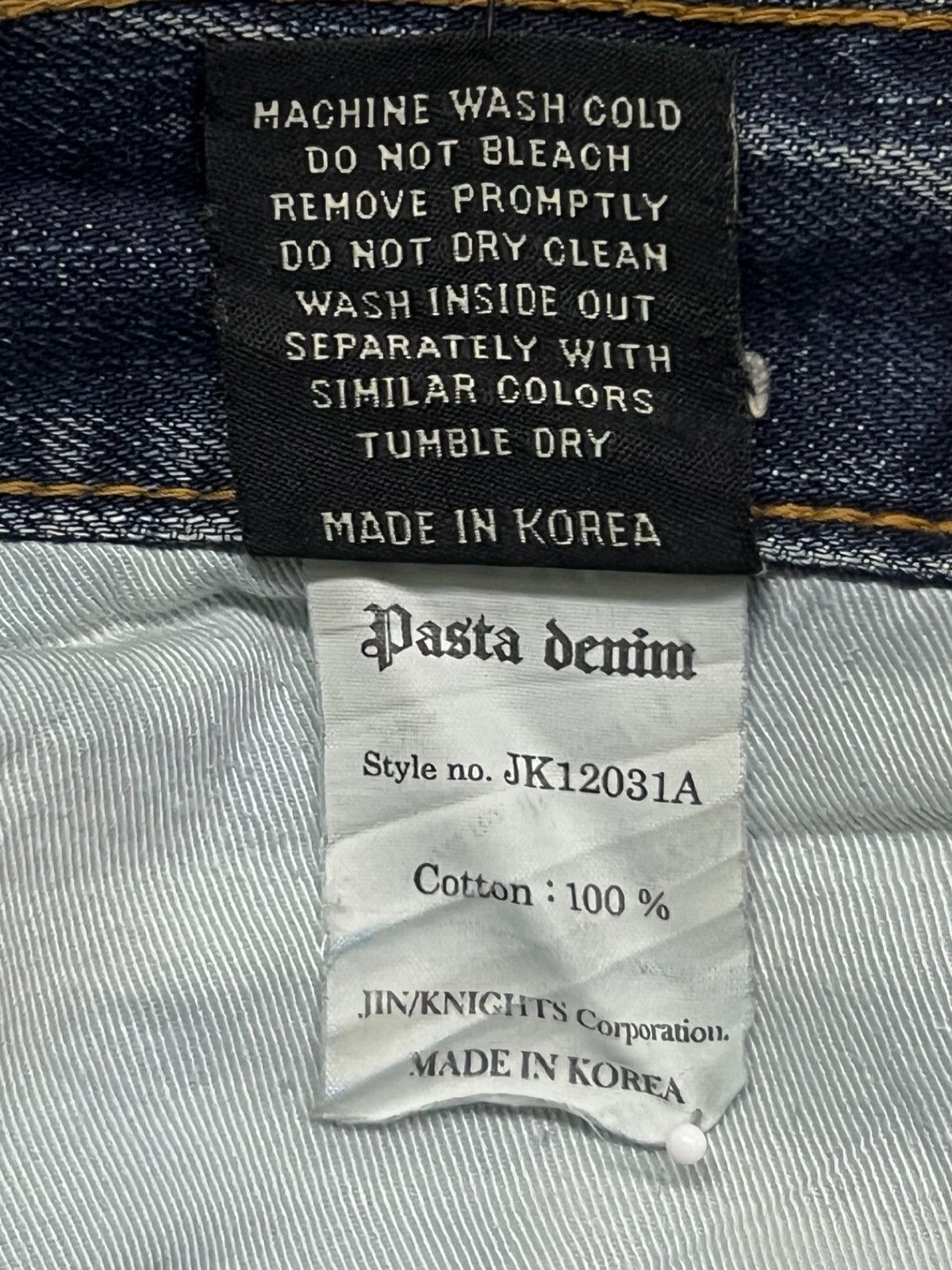 Japanese Brand Vintage Pasta Denim Jeans | Vintage Faded Wash | W31 Size US 31 - 13 Thumbnail