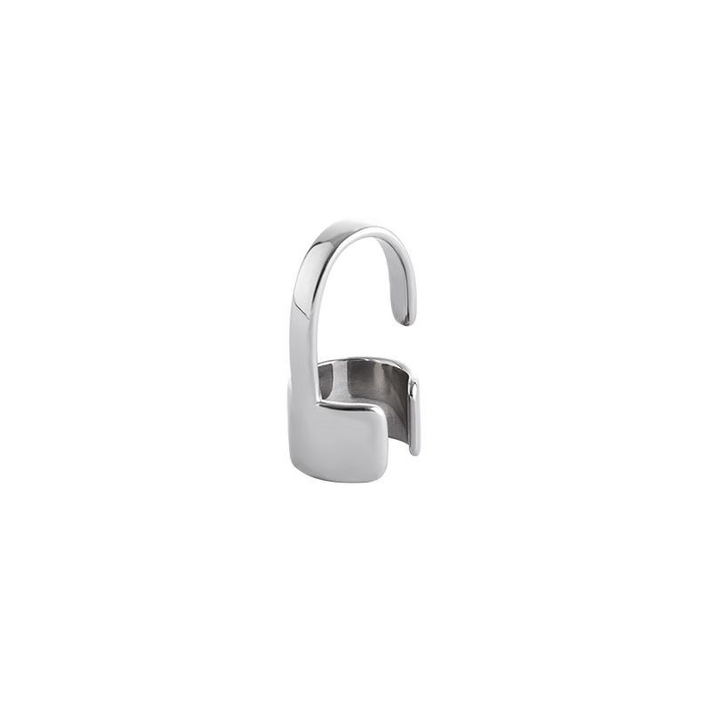 Jewelry Punk Jewelry Rings Open Size Chrome Ring (Size 7-13) Size ONE SIZE - 4 Thumbnail