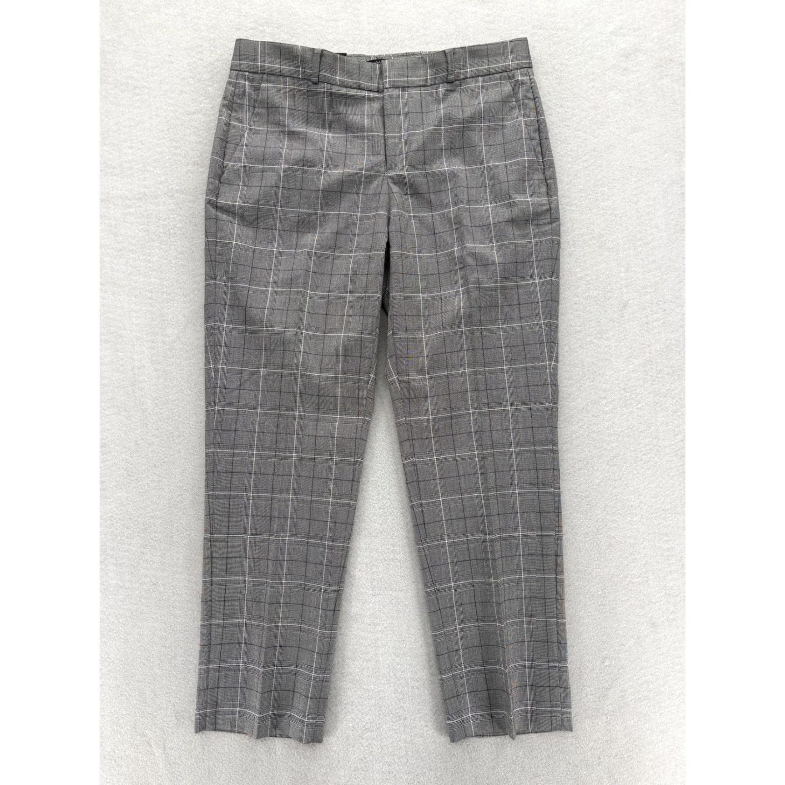 Banana Republic VINTAGE? No — Banana Republic Pants Womens 6R Gray Plaid Avery Mid Rise Ankle Stretch Career Size 28" / US 6 / IT 42 - 2 Thumbnail
