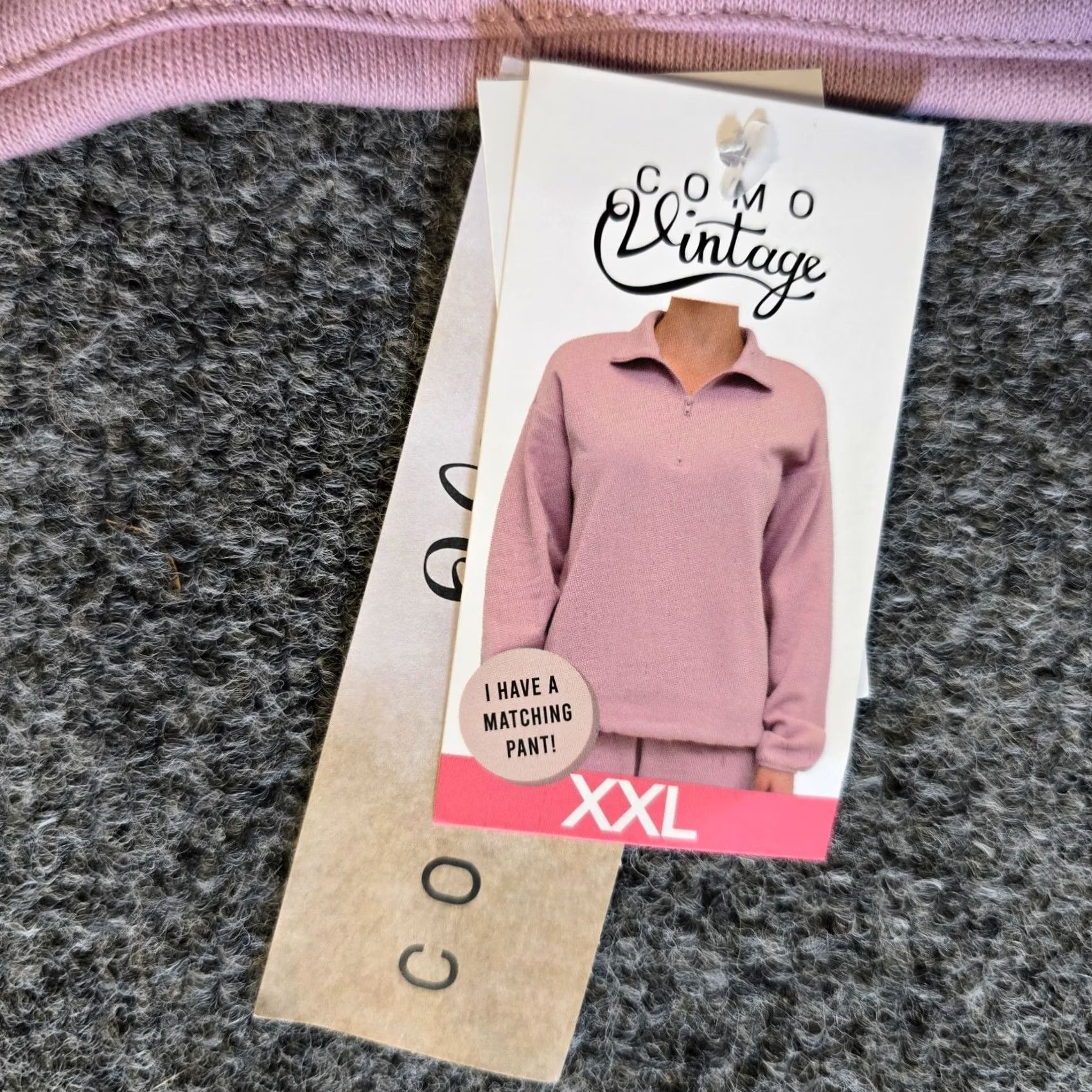 Vintage Como Vintage Top Womens 2XL Pink 1/4 Zip Sweatshirt Pockets Lounge Casual Shirt Sweatshirt Womens Winter Holiday Outdoor Casual Pull Over Pullover Size XXL / US 16-18 / IT 52-54 - 5 Thumbnail