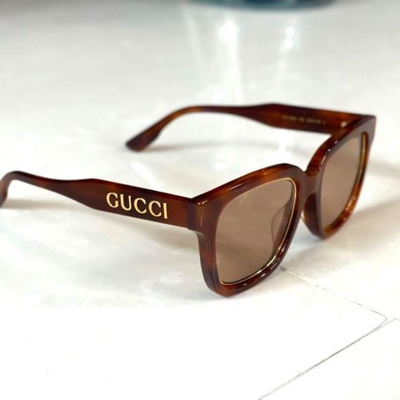 image of New Gucci Gg1136Sa - 003 Sunglasses in Gold, Men's