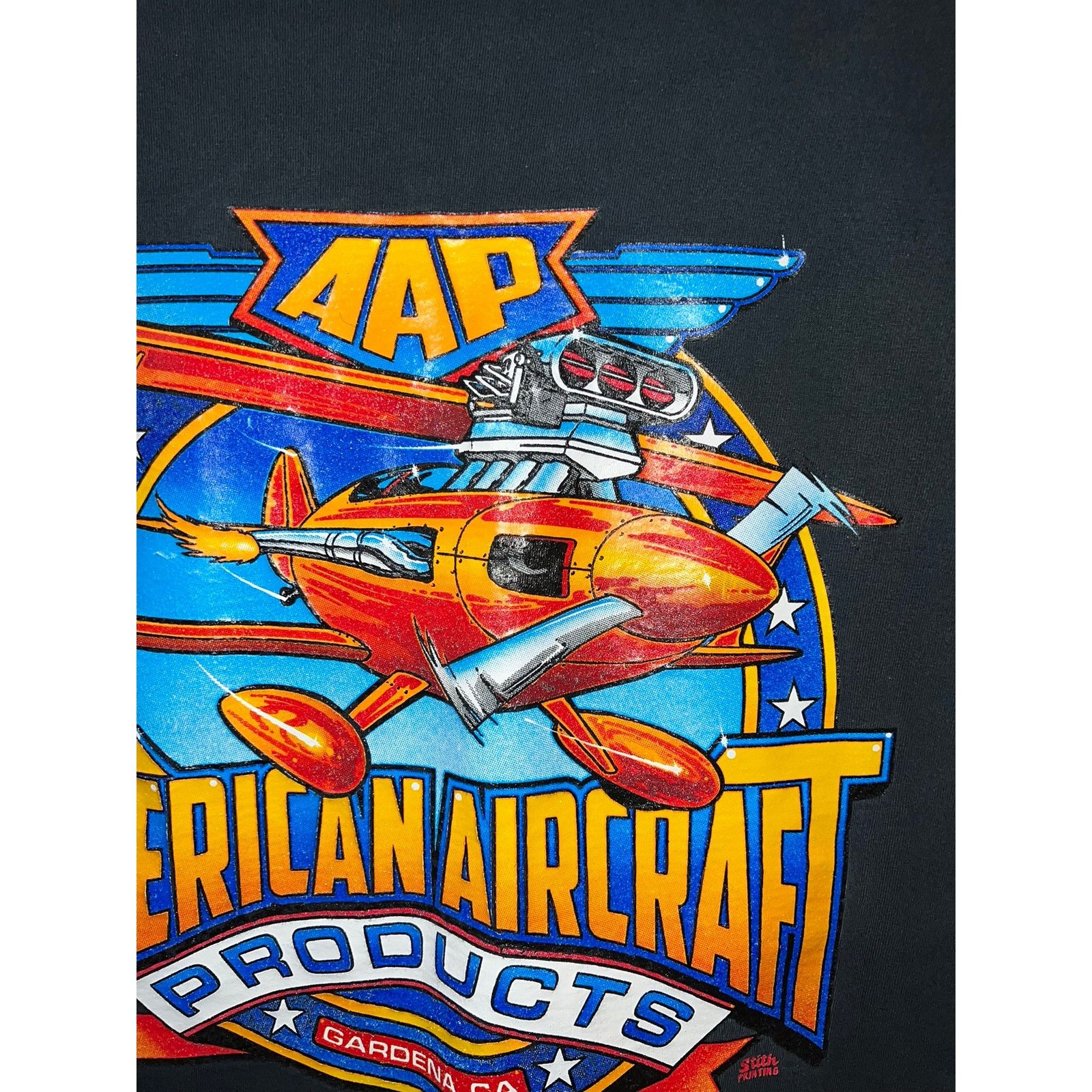 Gildan Vintage Airplane Shirt AAP American Aircraft Products Tee XL Size US XL / EU 56 / 4 - 7 Thumbnail