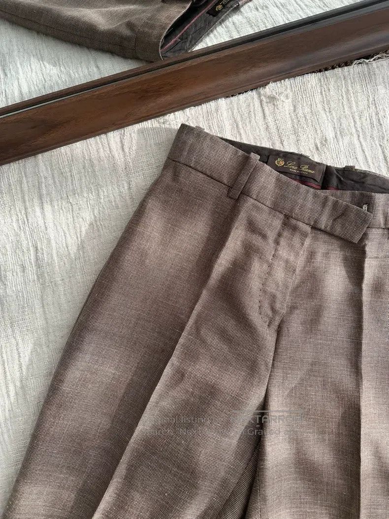 Loro Piana Loro Piana Silk Straight Casual Suit Pants, Brown Size 27" / US 4 / IT 40 - 6 Thumbnail