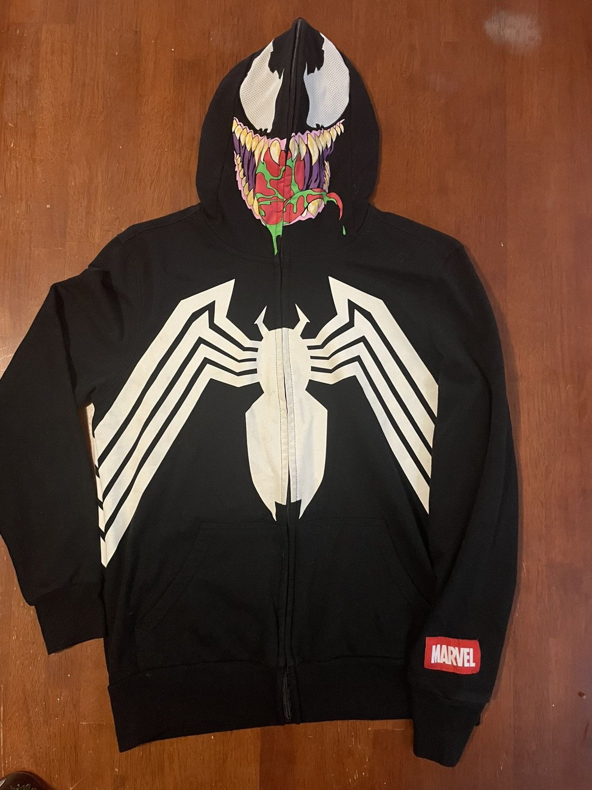 Mad Engine Y2K Made Engine Marvel Full Zip Venom Hoodie - Size Small Size US S / EU 44-46 / 1 - 1 Thumbnail