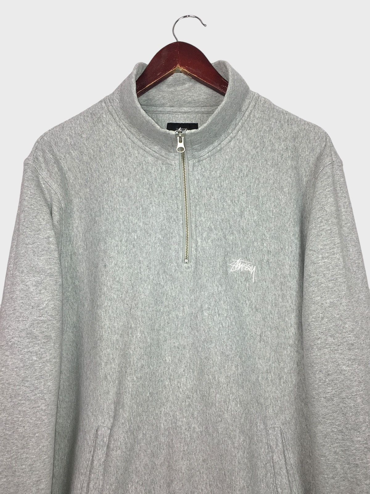 Stussy Half zip STUSSY Stock Logo quarter y2k vintage halfzip 1/4 Size US L / EU 52-54 / 3 - 3 Thumbnail