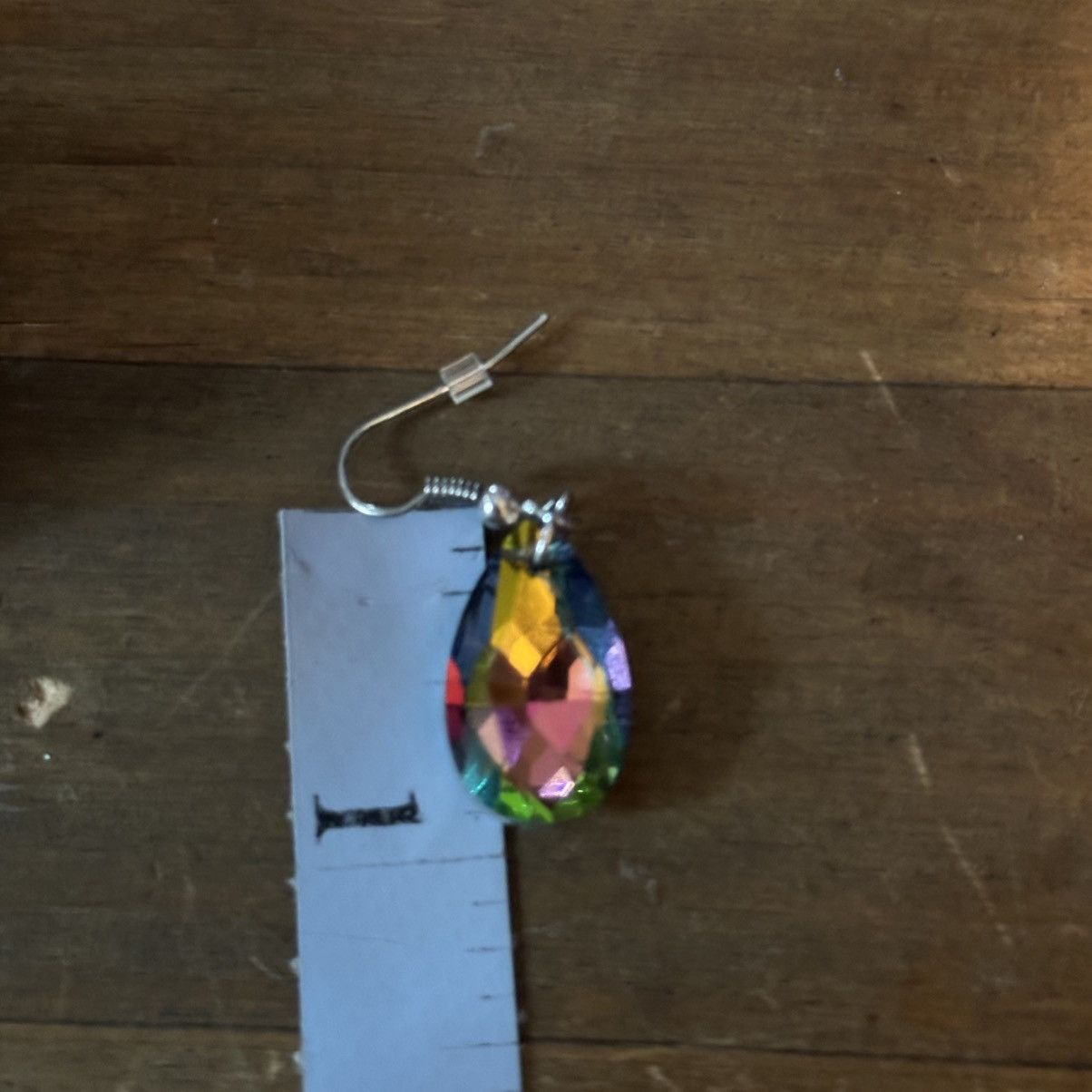 Other Rainbow crystal teardrop dangle earrings Size ONE SIZE - 4 Thumbnail