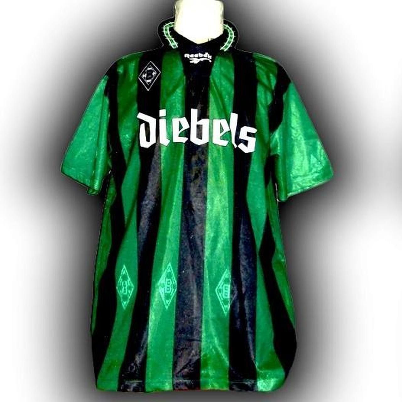 Reebok Borussia Monchengladbach Germany 1995 1996 Away Shirt Jersey Size US L / EU 52-54 / 3 - 1 Thumbnail