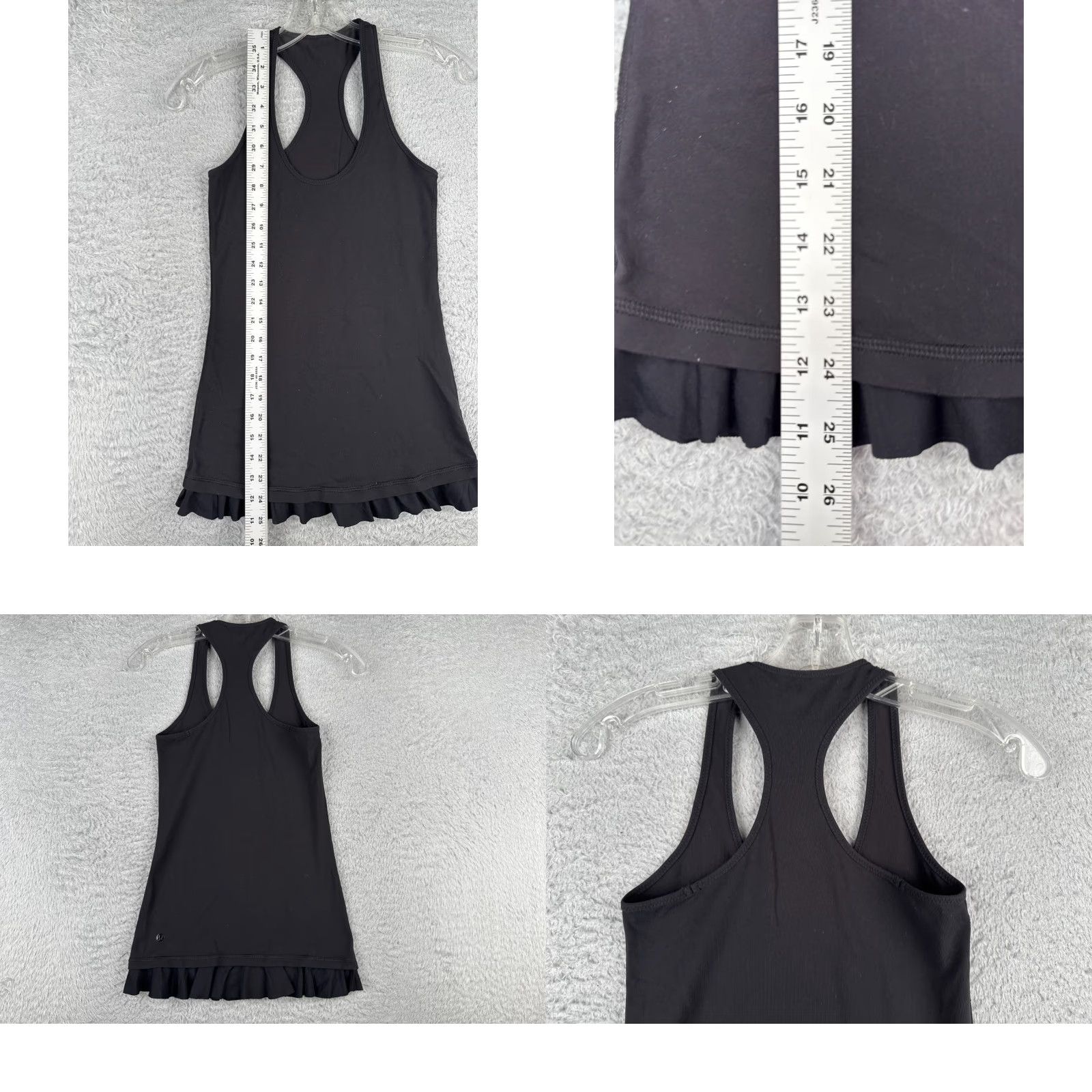 Lululemon Lululemon Shirt Women 4 Black Cool Racerback Tank Top Luon Size S / US 4 / IT 40 - 8 Thumbnail