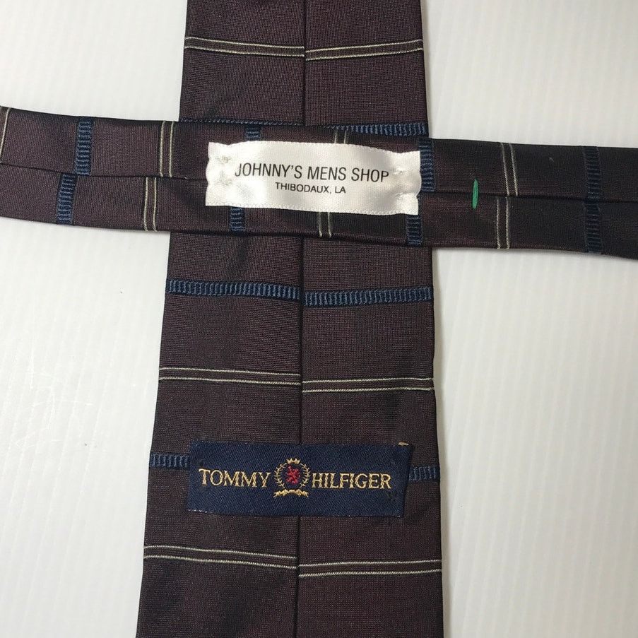 Tommy Hilfiger Tommy Hilfiger Classic Striped Silk Necktie Size ONE SIZE - 4 Thumbnail