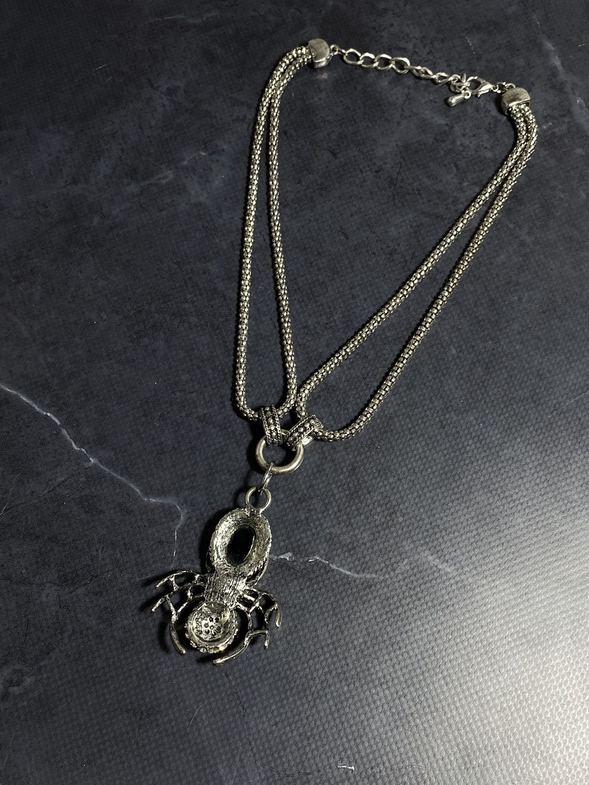 Jewelry Vintage Gothic Spider Pendant Necklace Statement Piece Size ONE SIZE - 8 Thumbnail