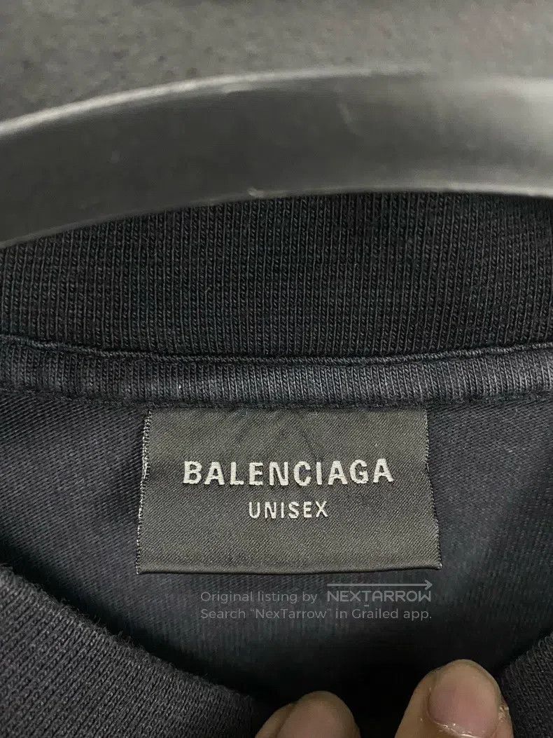 Balenciaga Balenciaga Black Solid Sunset Tower Print Round Neck Short Size US S / EU 44-46 / 1 - 4 Thumbnail