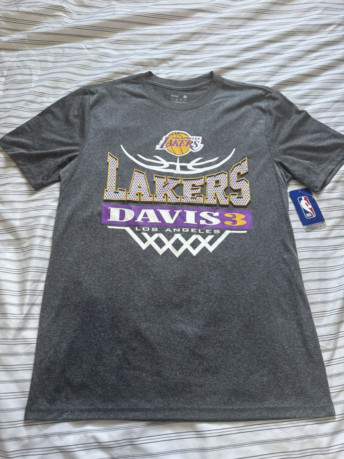 NBA NWT Los Angeles Lakers Anthony Davis Tee Men’s Small Size US S / EU 44-46 / 1 - 1 Thumbnail