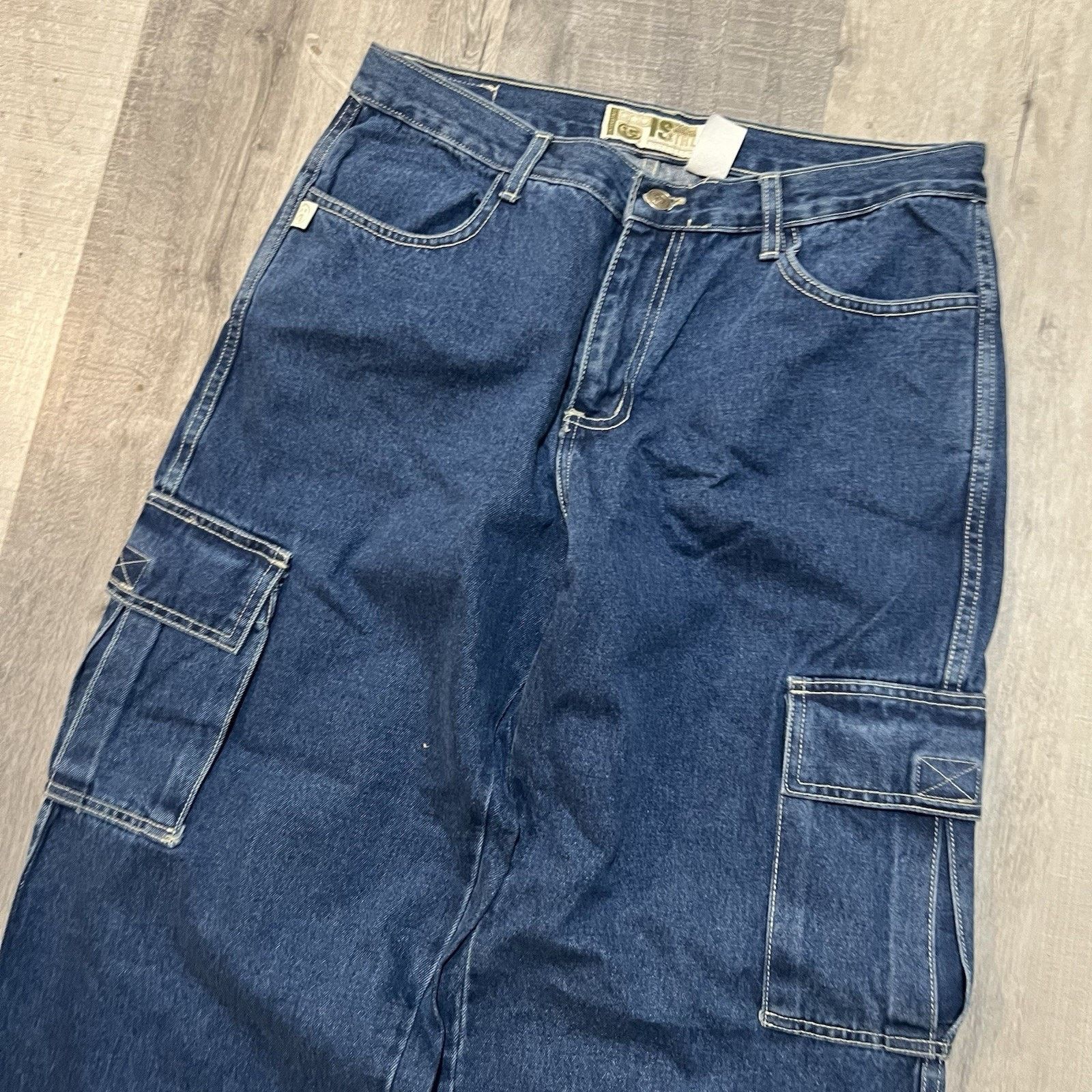 Vintage VTG Interstate Denim IS GIRL Baggy Jeans Wide Leg USA Skater Size 32" / US 10 / IT 46 - 3 Thumbnail