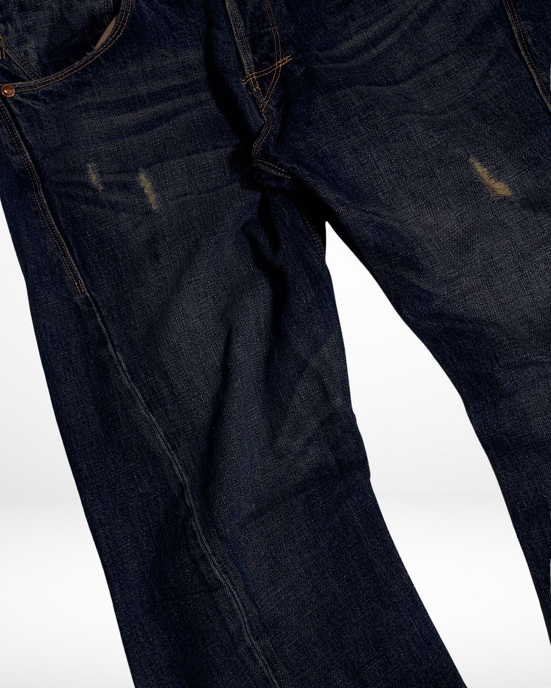 Levi's Vintage Clothing 2012 Levis Engineered Aged Blue Twisted Denim Pants Size US 31 - 3 Thumbnail
