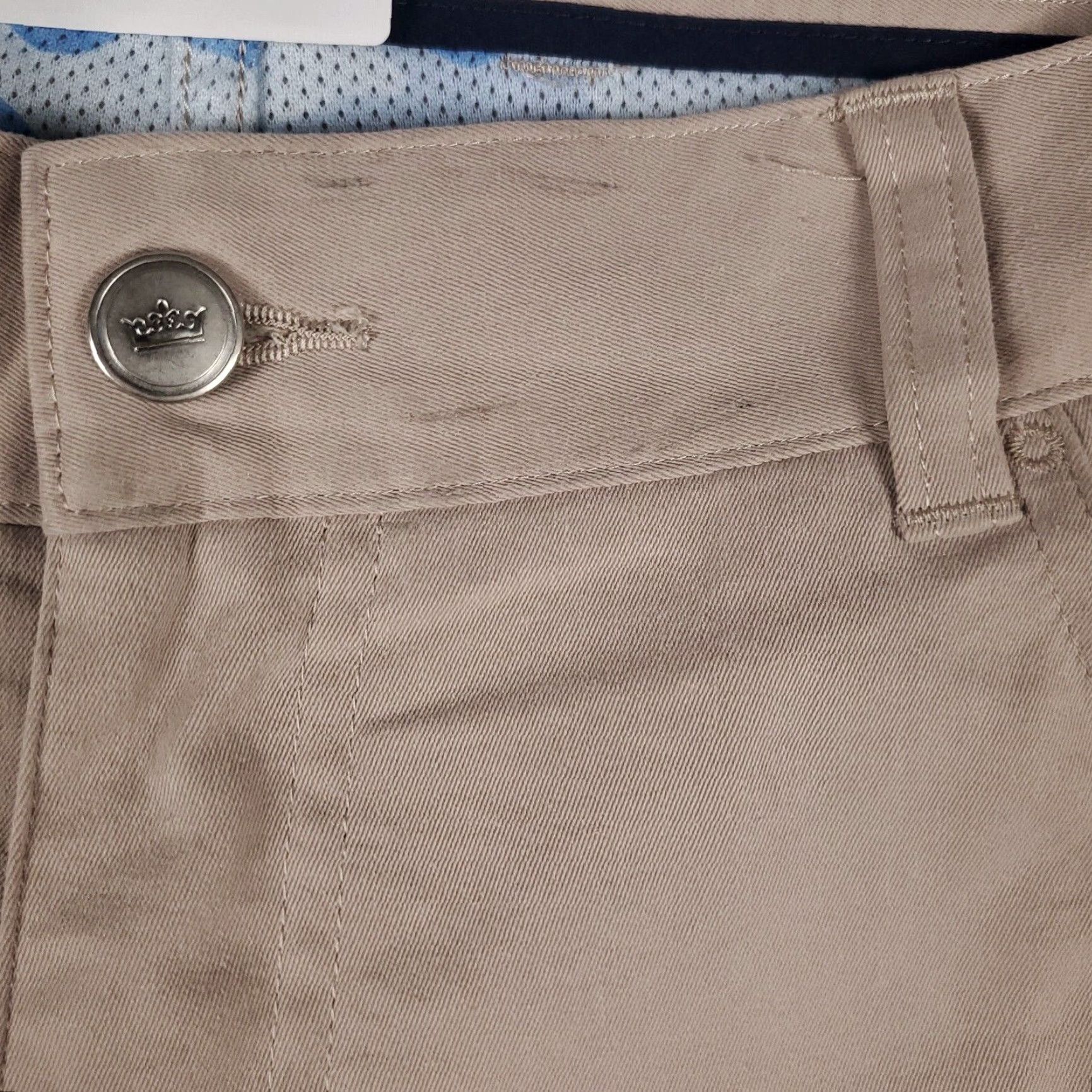 Peter Millar PETER MILLAR Chino Pants Mens Size 38x28 Beige 5-Pocket Stretch Golf Regular Fit Size US 38 / EU 54 - 3 Thumbnail