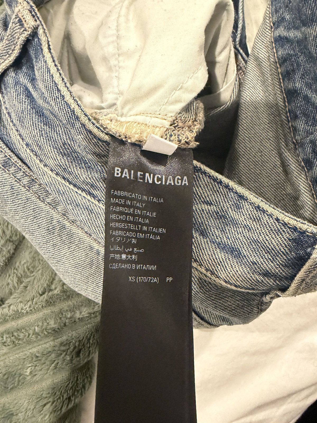 Balenciaga Balenciaga Low-Crotch Wide Leg Jeans Size US 33 - 7 Thumbnail