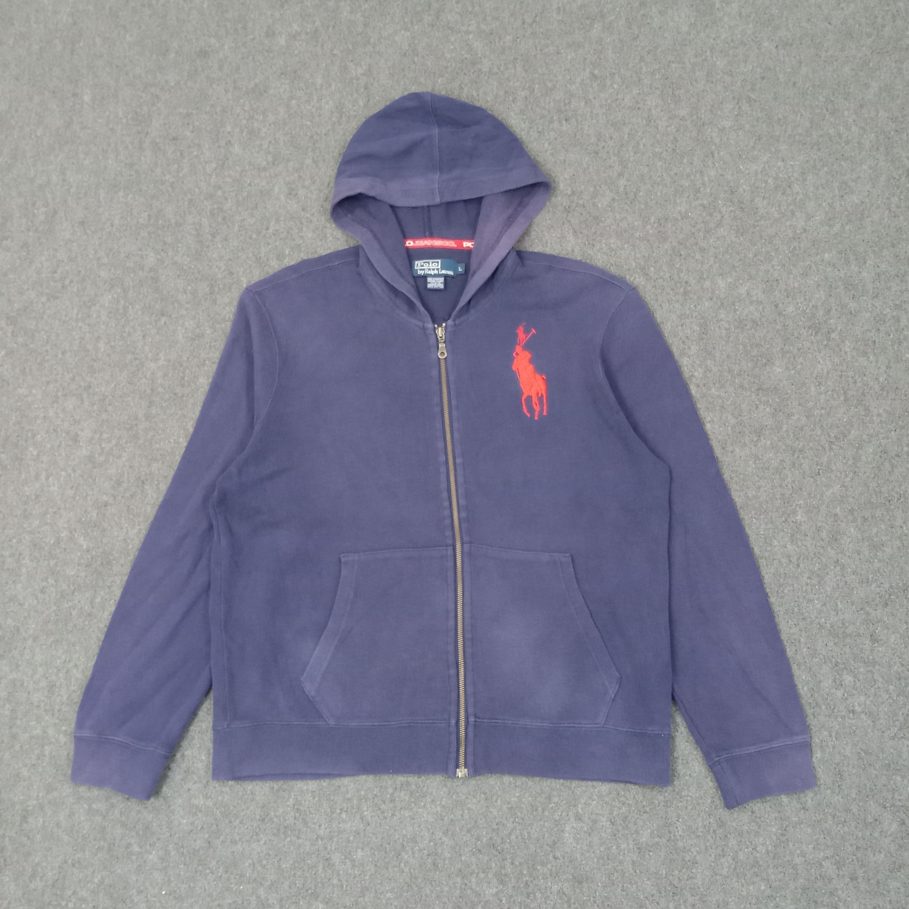 Polo Ralph Lauren Polo Ralph Lauren Big Logo Zipper Jacket Hoodie C253N18 Size US L / EU 52-54 / 3 - 1 Thumbnail