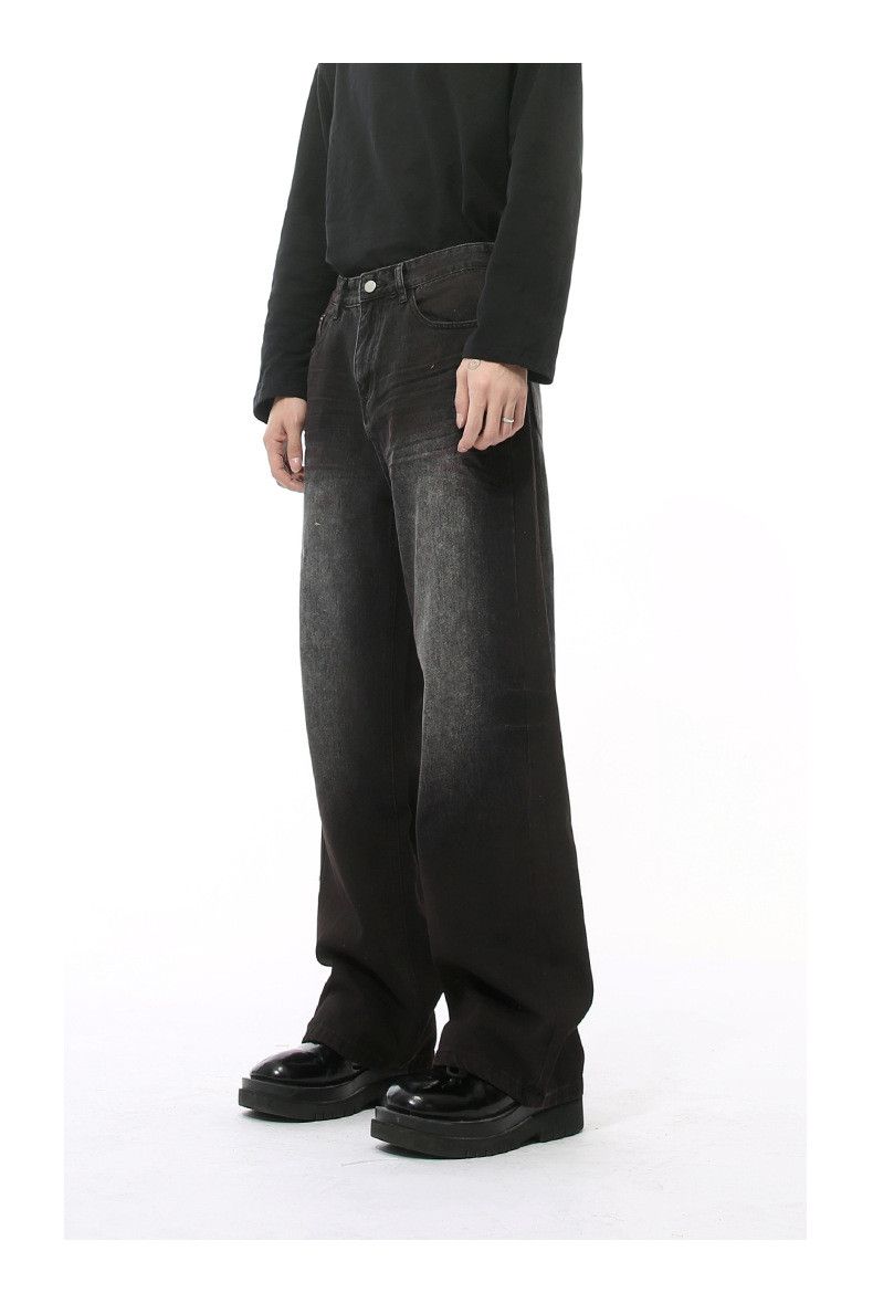 Japanese Brand × Jean American retro distressed straight washed jeans y2k Size US 34 / EU 50 - 3 Thumbnail