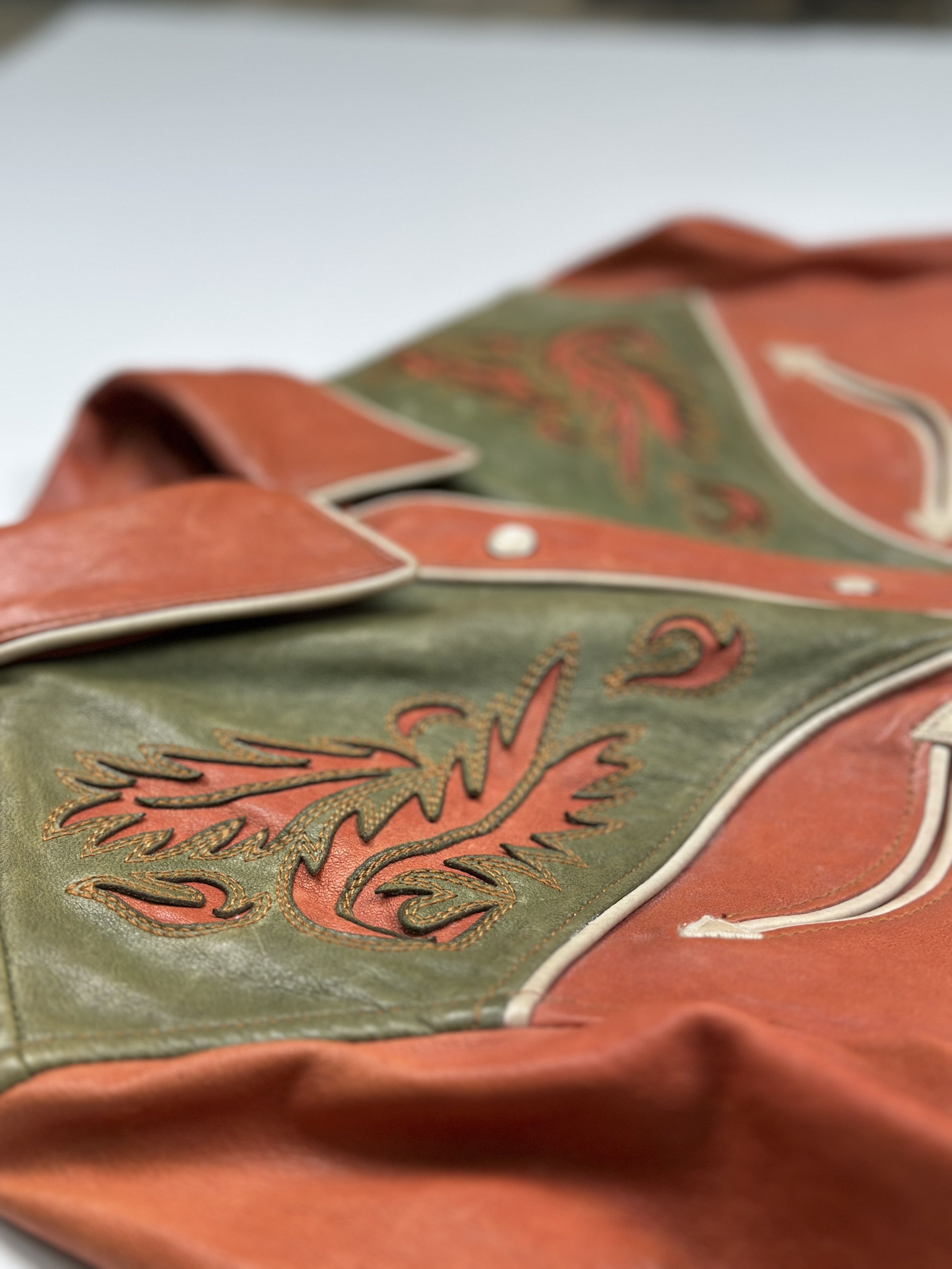 Ralph Lauren Ralph Lauren Orange And Green Cowboy Jacket Size XS / US 0-2 / IT 36-38 - 3 Thumbnail