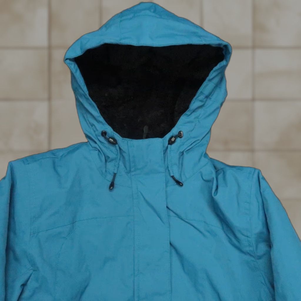 Vintage LL Bean Jacket Womens Medium Blue Winter Warmer Coat Full Zip Pockets Hooded Size M / US 6-8 / IT 42-44 - 1 Thumbnail