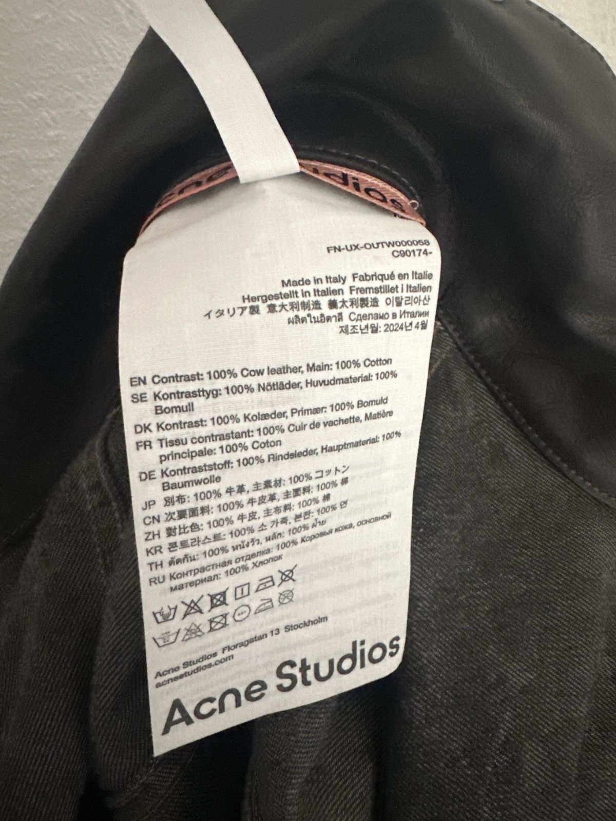 Acne Studios Acne Studios Denim Jacket Leather Collar Oversized Archive Size US S / EU 44-46 / 1 - 11 Thumbnail
