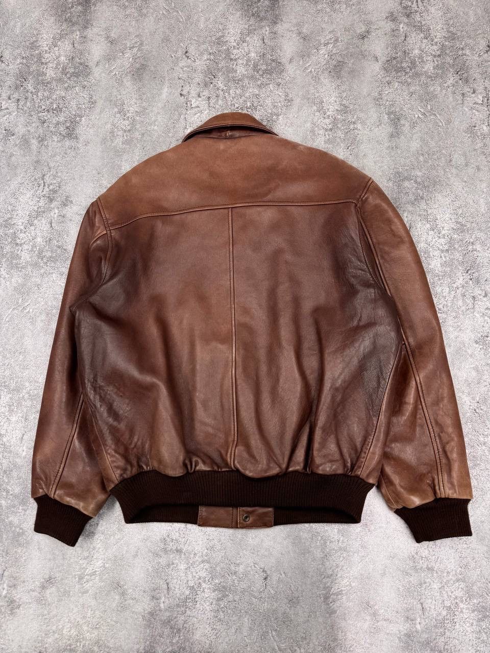 Orvis Orvis Men Vintage Leather Jacket Brown Bomber Genuine Size US M / EU 48-50 / 2 - 11 Thumbnail