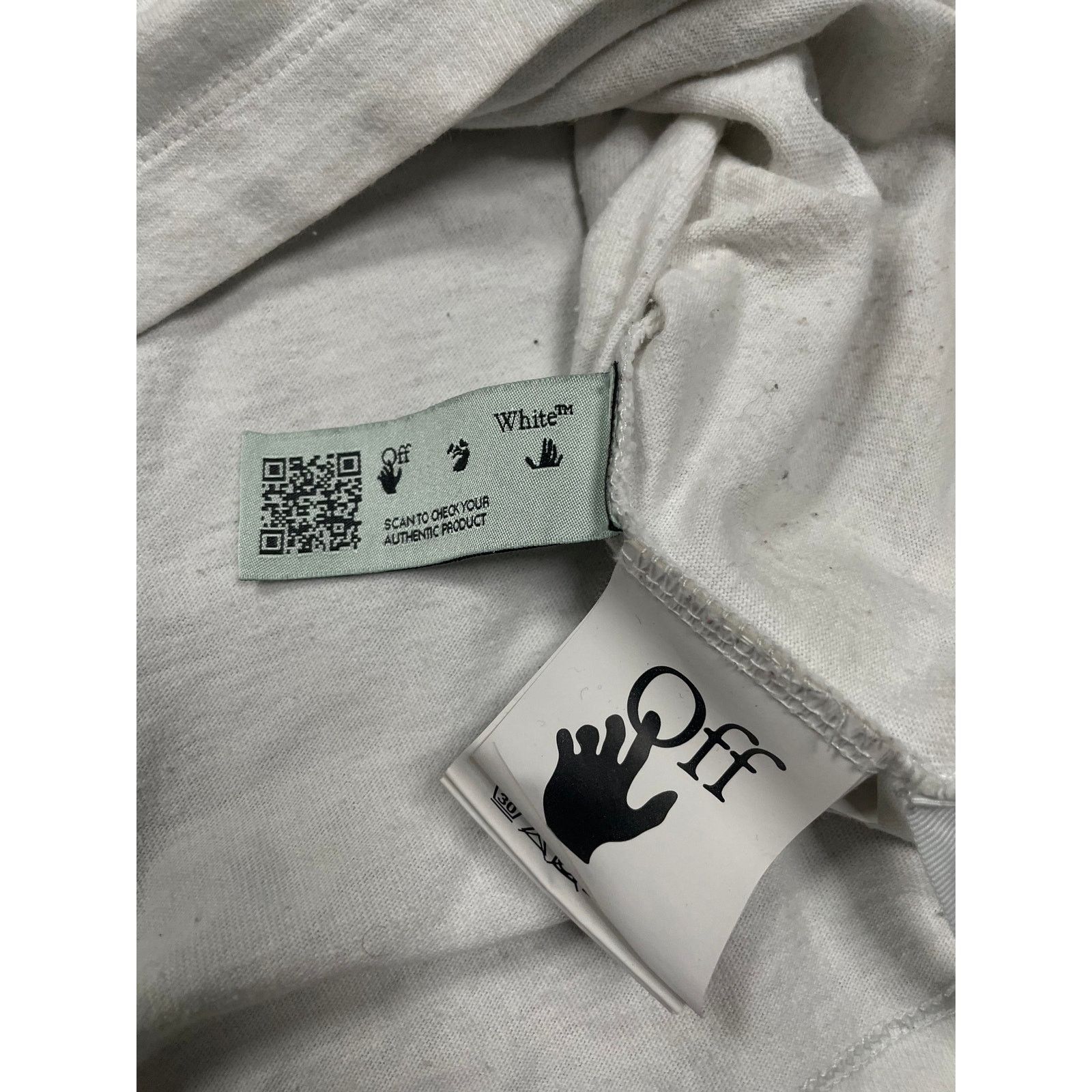 Off-White Off-White LS White Blue Used Large Size US L / EU 52-54 / 3 - 4 Thumbnail