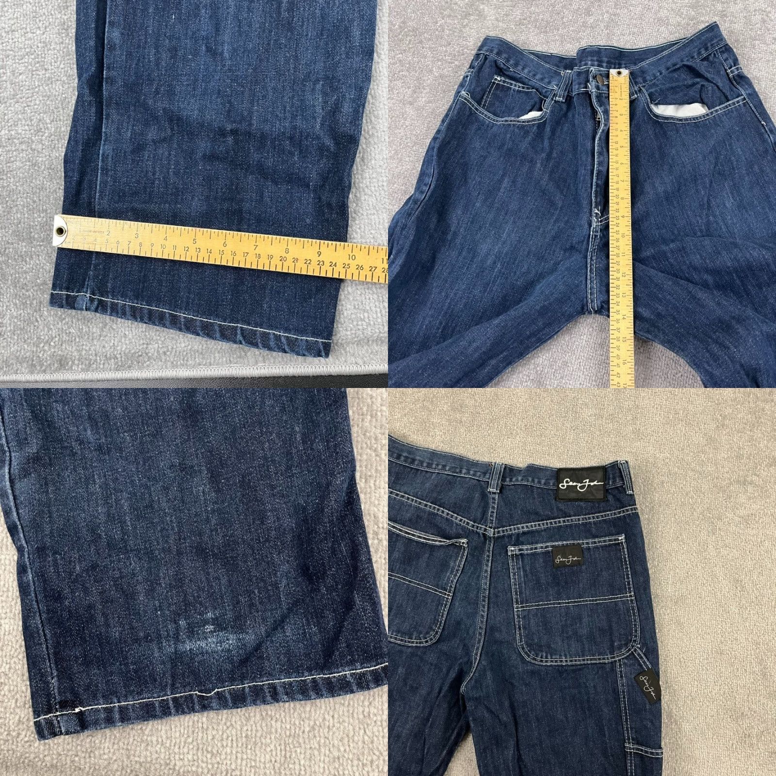 Sean John Sean John Jeans Mens 36 x 32 Wide Leg Blue Denim Hip Hop 90s Y2K Grunge Vintage Shirt? Size US 36 / EU 52 - 8 Thumbnail