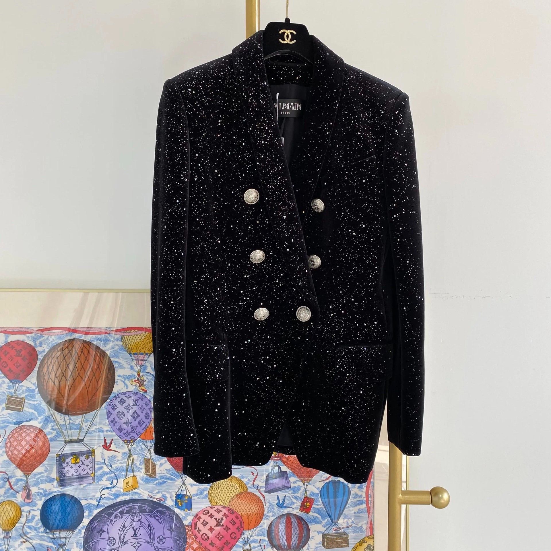 Balmain Balmain Black Velvet Coat Size 38 Size S / US 4 / IT 40 - 1 Thumbnail