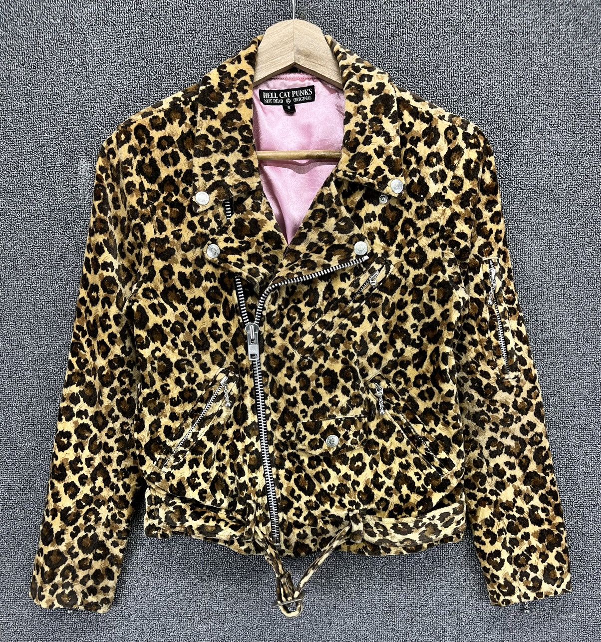 Japanese Brand Vintage Hell Cats Punk Not Dead Leopard Jacket Size S / US 4 / IT 40 - 1 Thumbnail