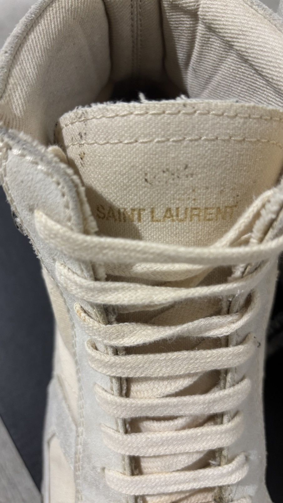 Saint Laurent Paris Saint Laurent Paris “Smoking Forever” High Top Sneaker Size US 11 / EU 44 - 9 Thumbnail