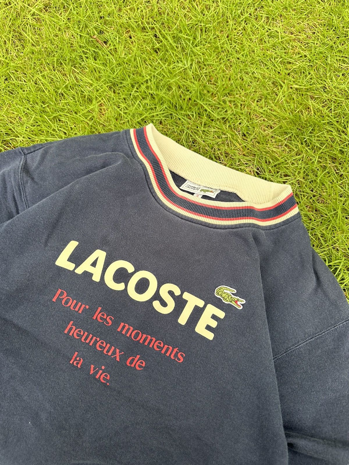 Lacoste × Vintage RARE LACOSTE VINTAGE BIG LOGO STREETWEAR SWEATSHIRT Size US S / EU 44-46 / 1 - 5 Thumbnail