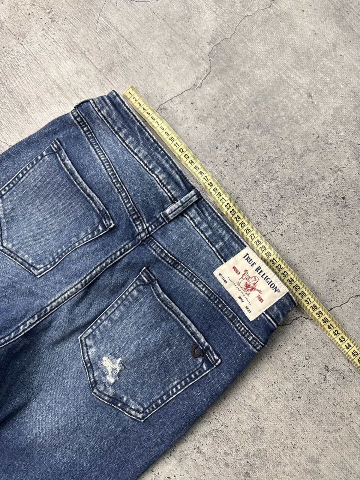 True Religion Vintage True Religion Skinny Big T Red Stitch Denim Jeans 28 Size US 28 / EU 44 - 10 Thumbnail