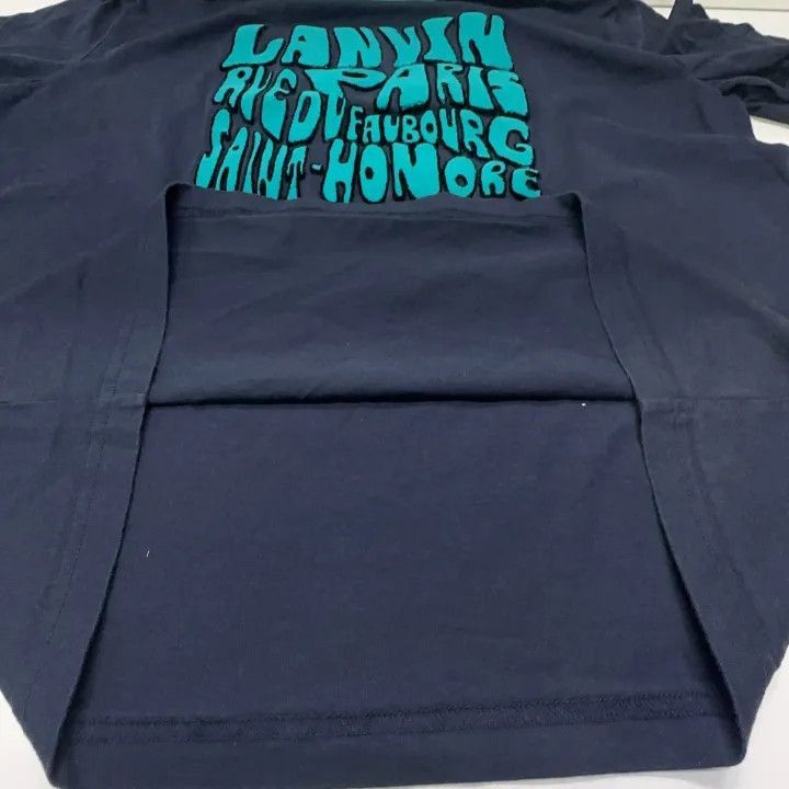 Lanvin Lanvin Black Graphic Print Short Sleeve T-Shirt -2507 Size US L / EU 52-54 / 3 - 4 Thumbnail