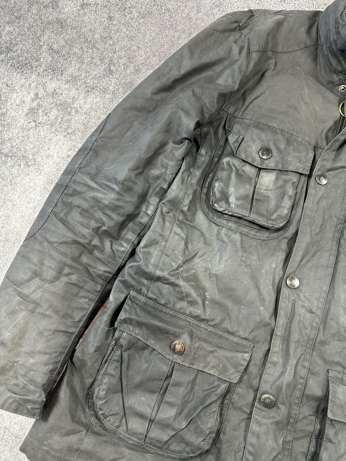 Barbour Vintage Barbour Wax Sapper Jacket UK Style Streetwear L Size US L / EU 52-54 / 3 - 4 Thumbnail