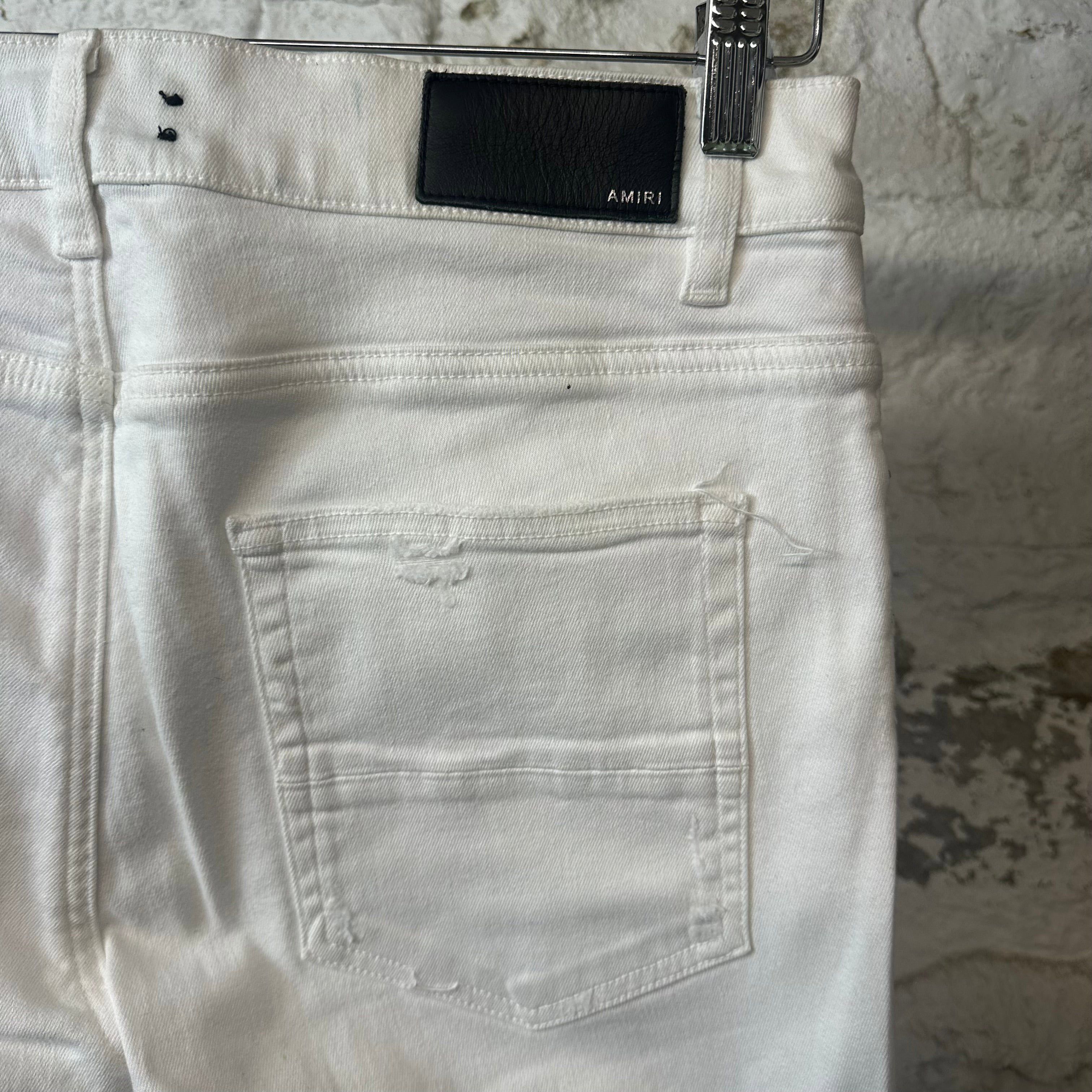 Amiri Amiri Plain White Denim Jeans Sz 36 Size US 36 / EU 52 - 4 Thumbnail
