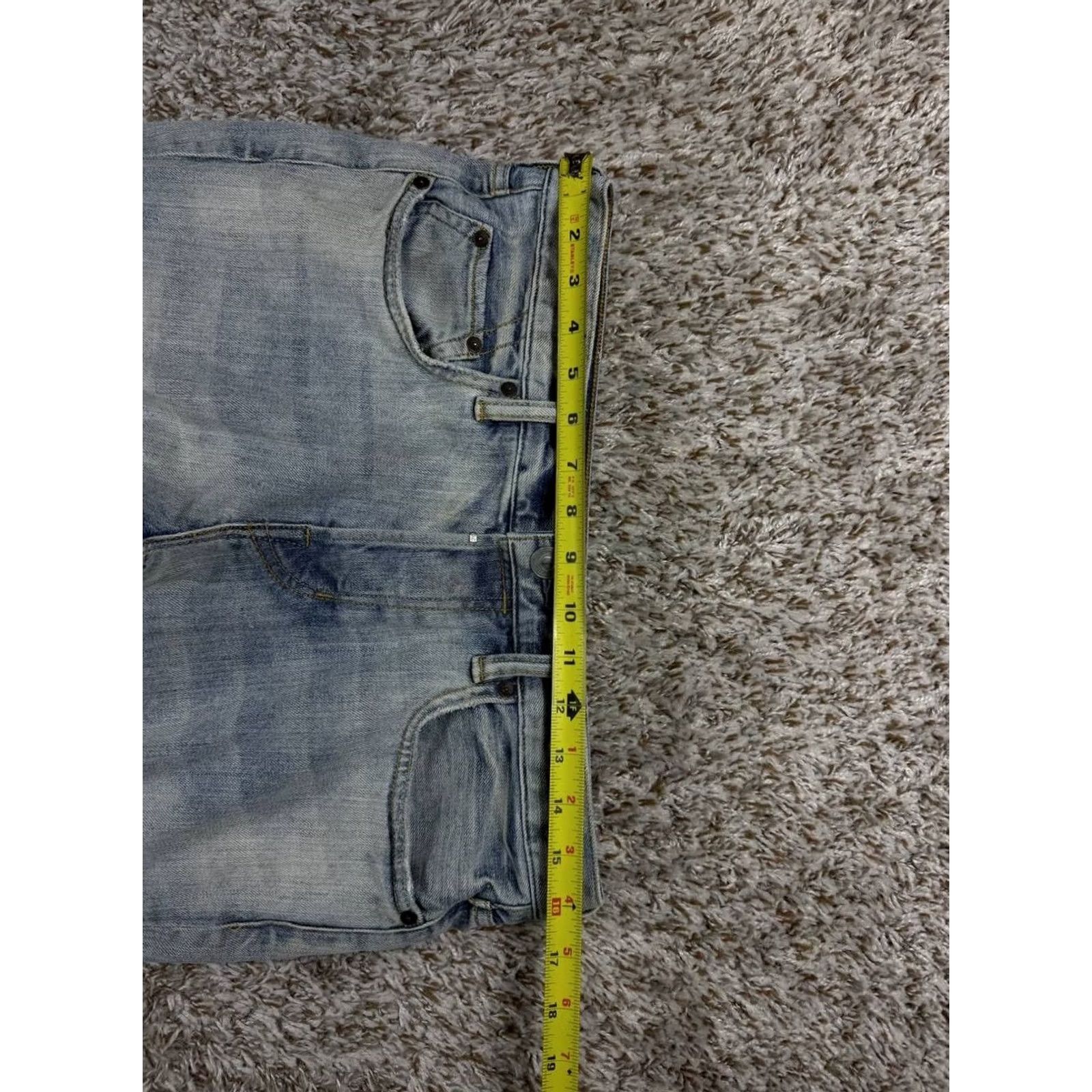 Allsaints AllSaints Rex Slim Fit Distressed Denim Jeans Men's 30x32 Blue Jeans Slim Men Distressed 32 Inseam 30 Waist Strap Button Size US 30 / EU 46 - 7 Thumbnail