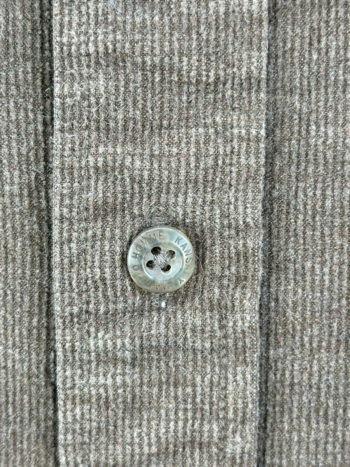 Kansai Yamamoto Kansai Yamamoto Homme Flannel Shirt Button Up Size US L / EU 52-54 / 3 - 9 Thumbnail