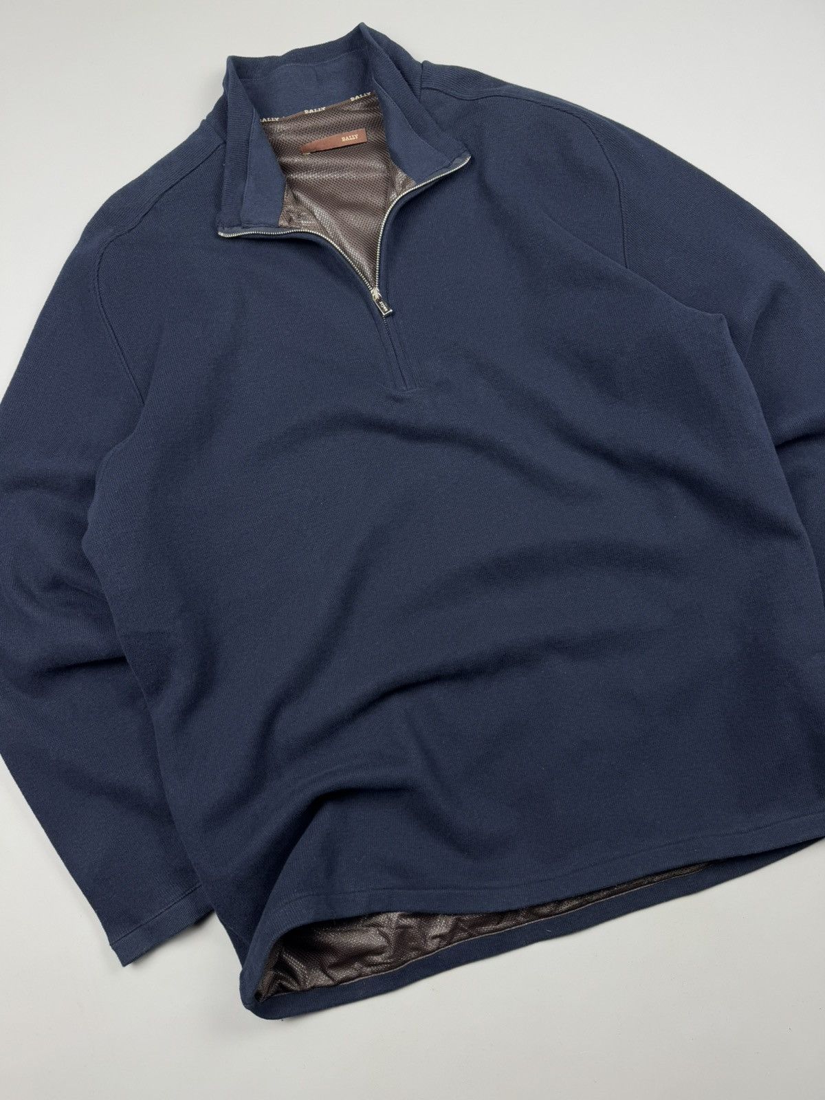 Bally Bally Half Zip With Lining Pullover Size 54 made in italy Size US L / EU 52-54 / 3 - 4 Thumbnail