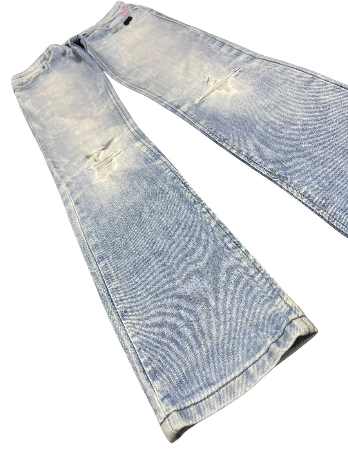 Diesel Vtg Diesel Strike Faded Blue Wash Distressed Jeans Size 26" / US 2 / IT 38 - 3 Thumbnail