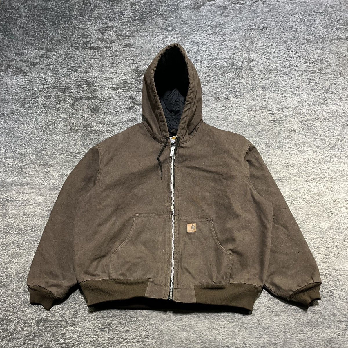 Carhartt VINTAGE CARHARTT BROWN CANVAS WORKWEAR HOODED JACKET SZ XXL Size US XXL / EU 58 / 5 - 1 Thumbnail