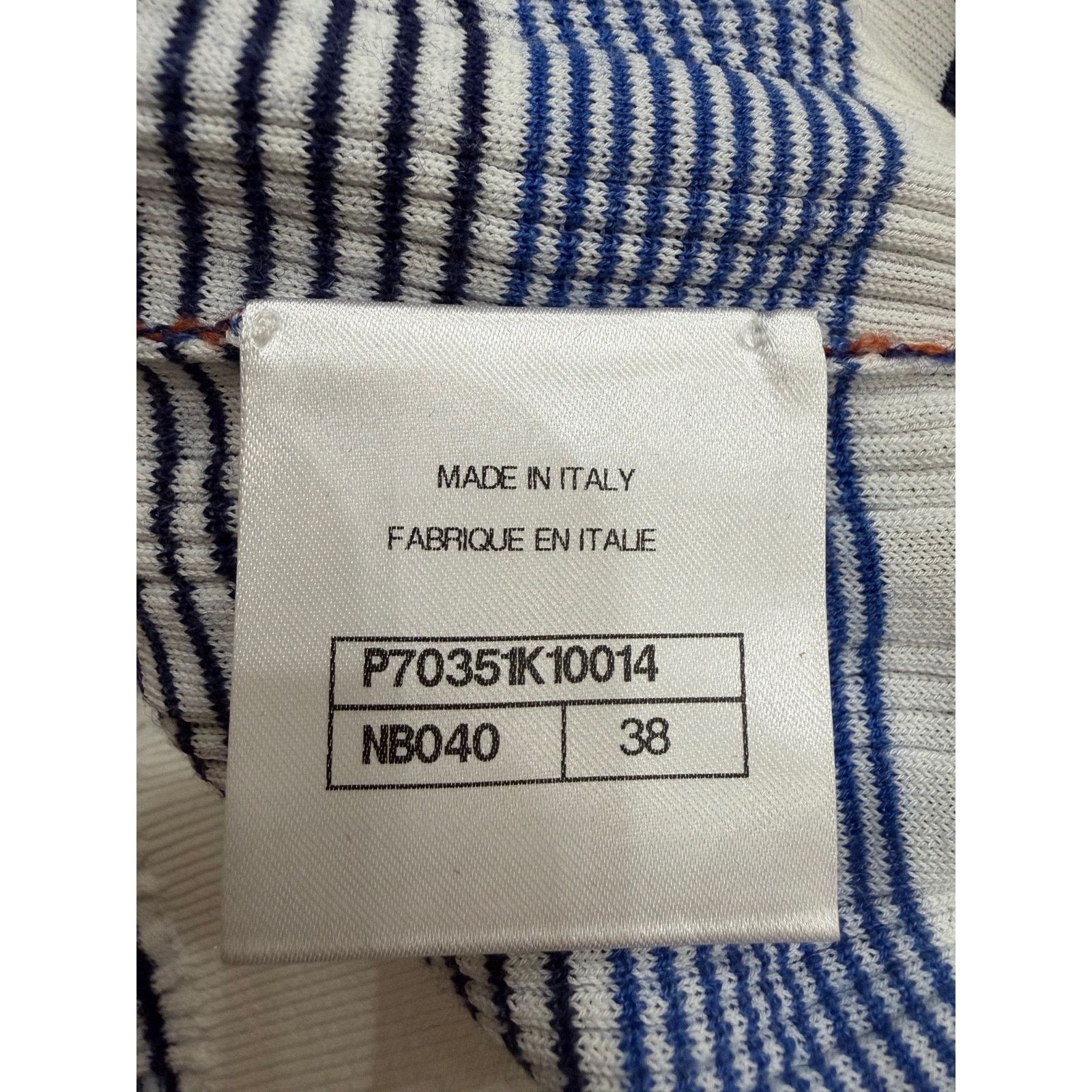 Chanel Chanel 21C Blue White Orange Striped CC Logo Top Pullover 38 Size XS / US 0-2 / IT 36-38 - 17 Thumbnail