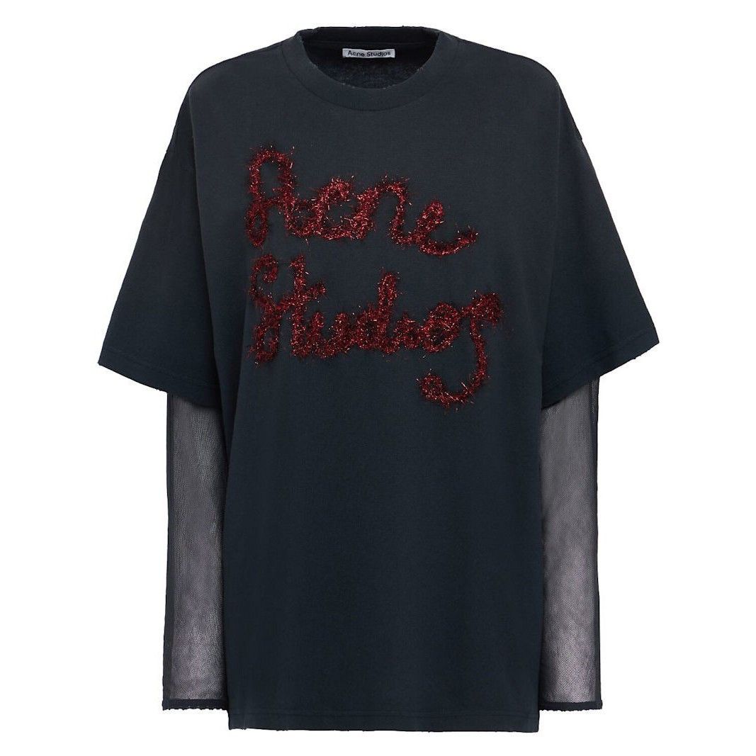 Acne Studios ACNE STUDIOS Edra Gray Organic Cotton Tshirt New & Authentic Size XS / US 0-2 / IT 36-38 - 2 Thumbnail