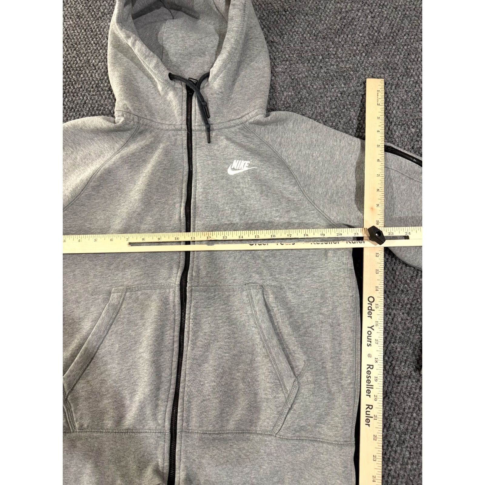 Nike Nike Dri-FIT Hoodie Women M Gray Full Zip Running Slim Size M / US 6-8 / IT 42-44 - 3 Thumbnail