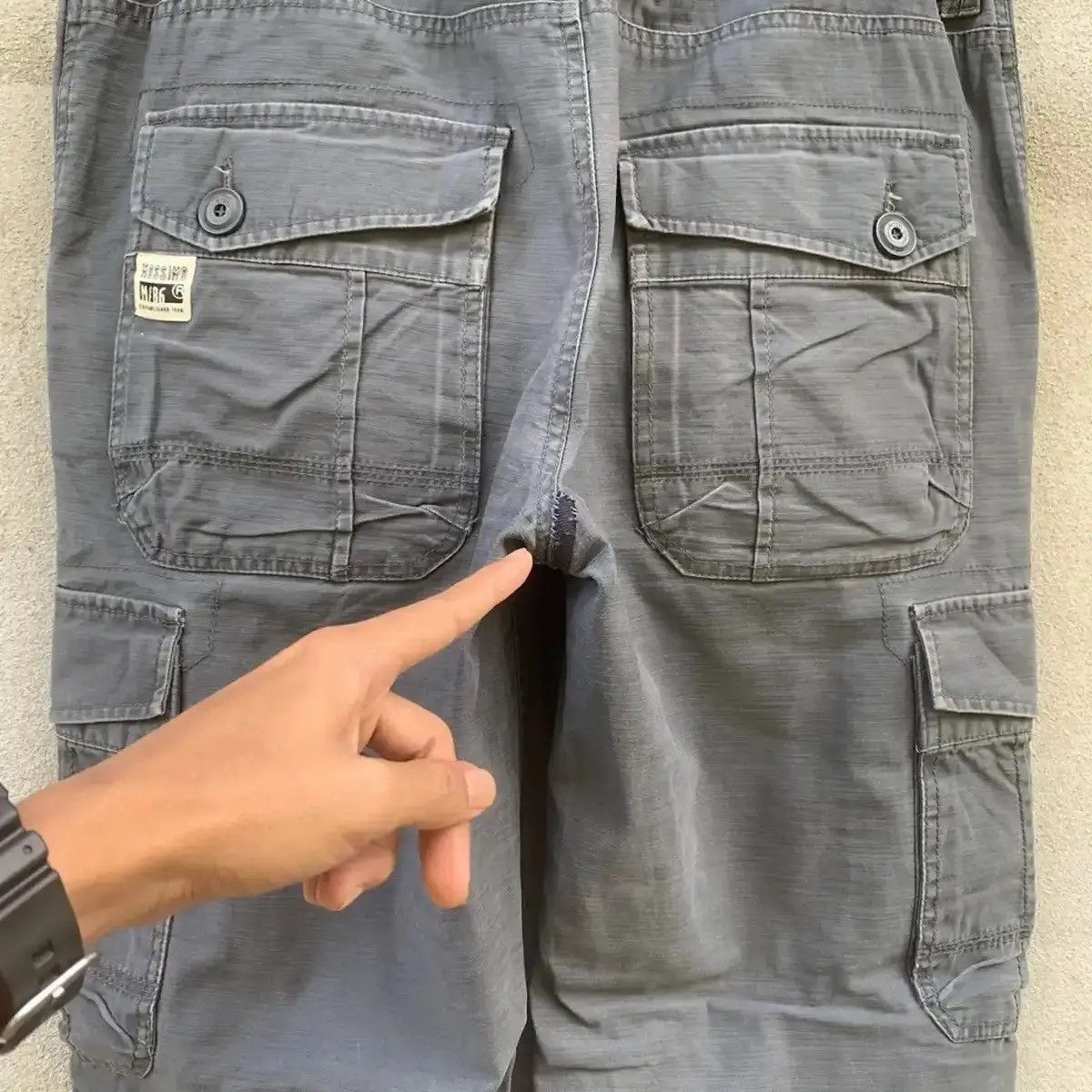 Mossimo 💥GRAILS💥 MOSSIMO TROUSERS HEAVY COTTON VINTAGE CARGO PANTS Size US 32 / EU 48 - 16 Thumbnail