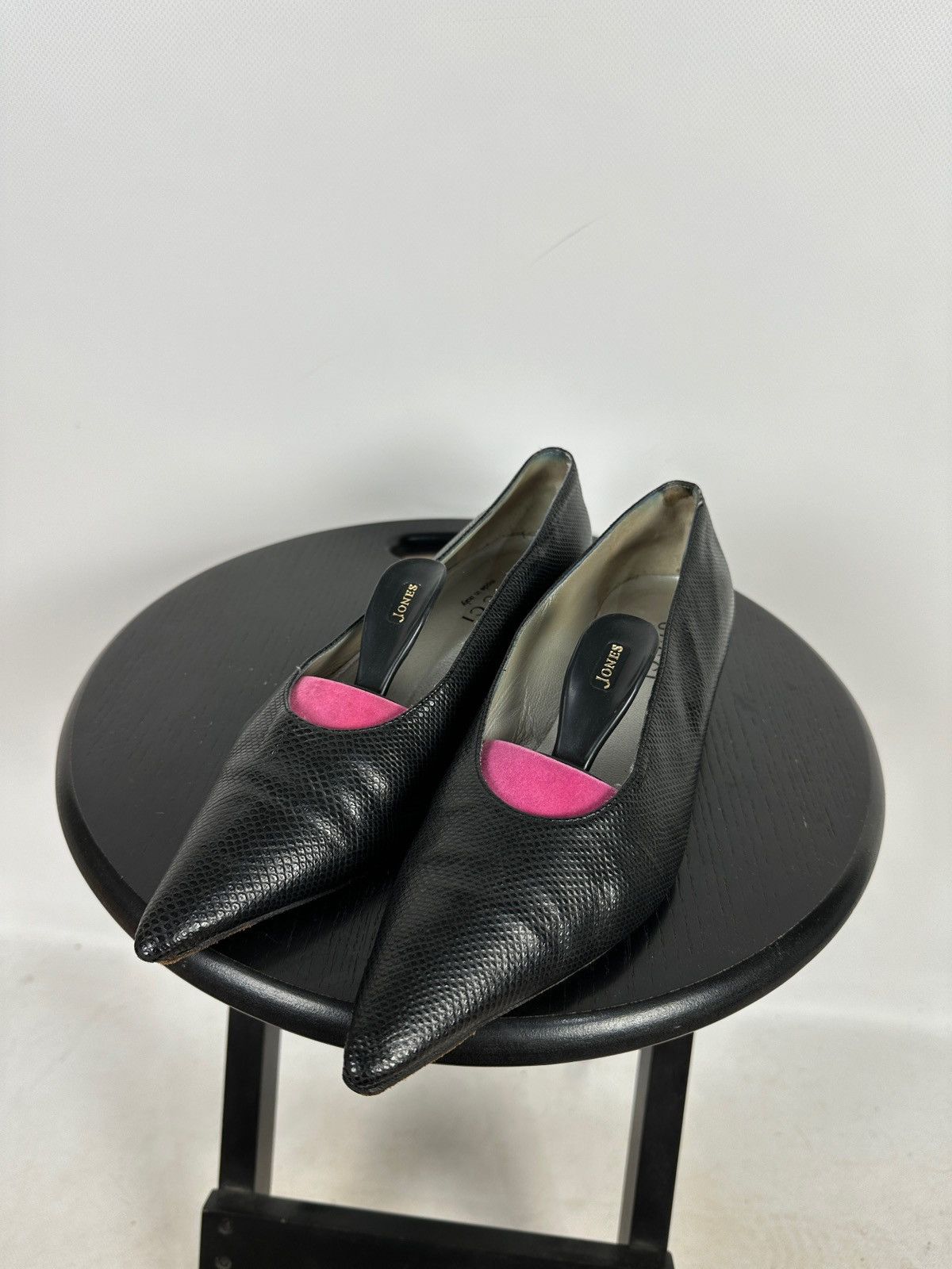 Gucci Vintage Gucci Tom Ford Black Leather Heels Size US 7.5 / IT 37.5 - 2 Thumbnail